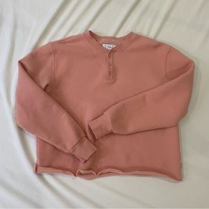 Pink TNA long sleeve sweatshirt